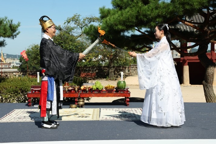 고창군, 제62회 전북특별자치도민체육대회 성화 불밝혀