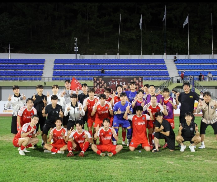 거제시민축구단,  서울중랑축구단과 홈경기에서 1-0 승리