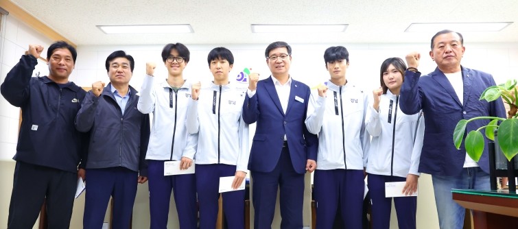 진병영 함양군수, 제106회 전국체육대회 출전선수 격려